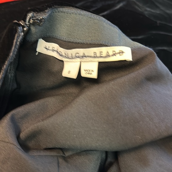 VERONICA BEARD Josette Embellished Velvet Midi Dress - Picture 10 of 10